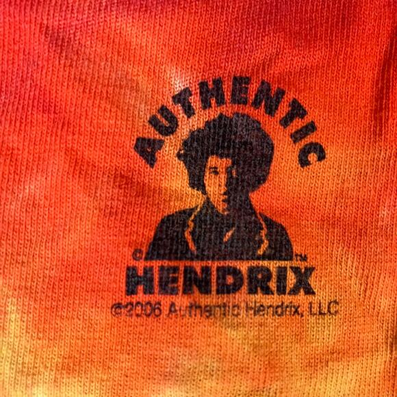2006 Jimi Hendrix Liquid Blue Tie Dye T-shirt - Picture 6 of 6